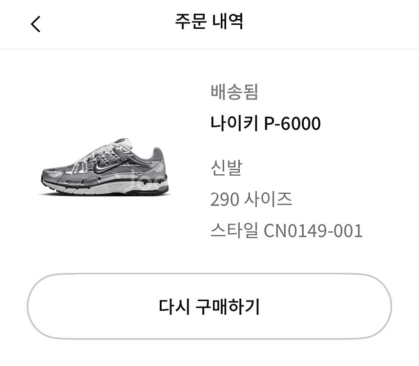 P-6000 메탈릭실버 290 새상품 P6000--8