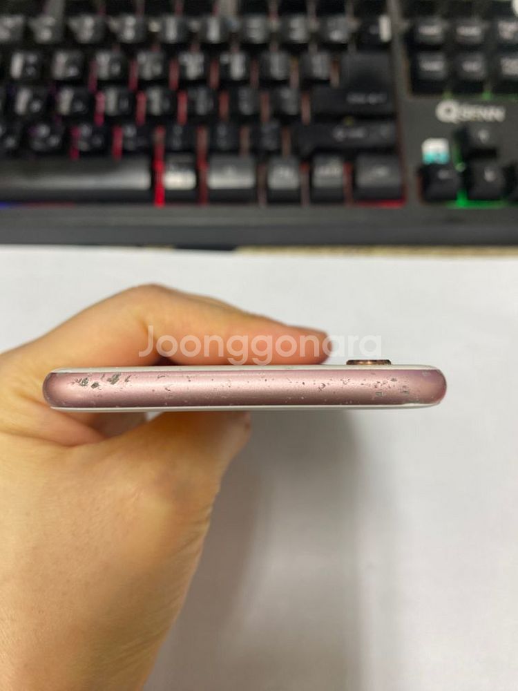 아이폰6S 로즈골드 액정SS급 128GB 배터리91%--3