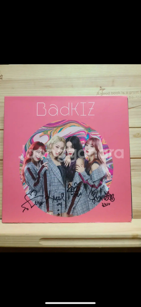 친필싸인CD BADKIZ 배드키즈.4인조걸그룹.2016--0