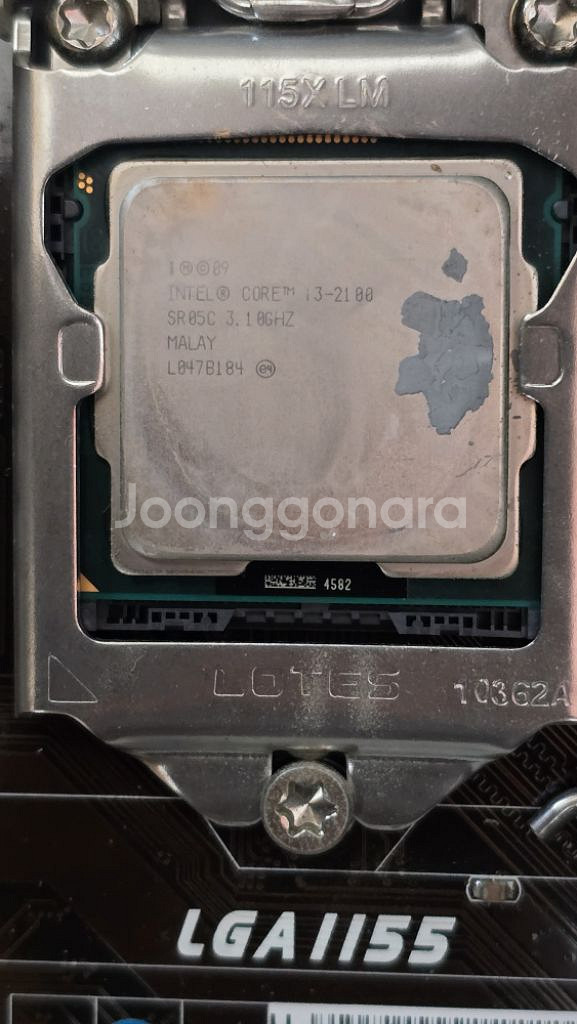 바이오스타 H67MH VER6.0 메인보드 고장 부품용--2