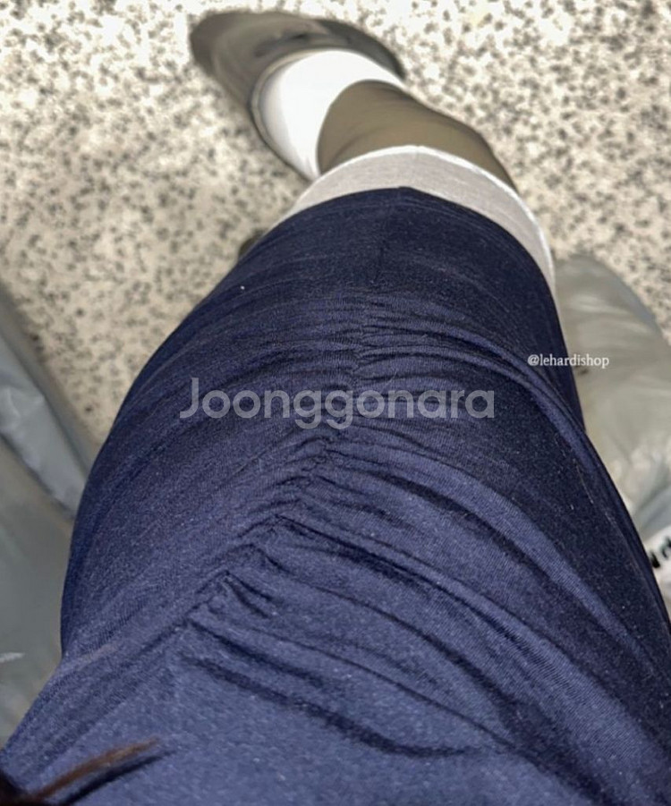 레이어드 원피스/ 레이어링 배색 옆셔링 원피스--2