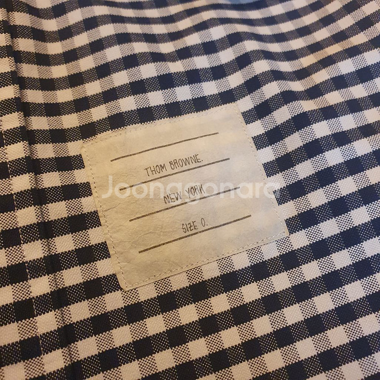 톰브라운 삼선체크셔츠--2