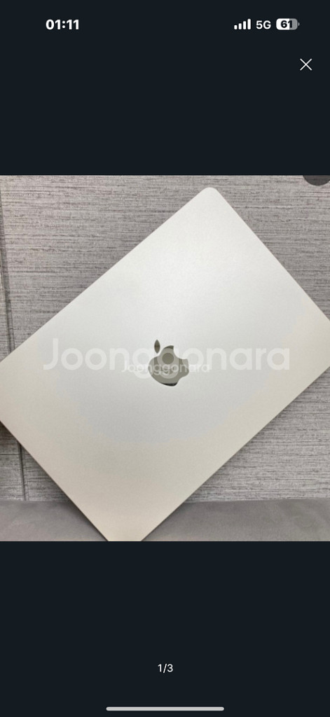 맥북에어m2 스타라리트 512g 8기가램!!(상태최상)--2