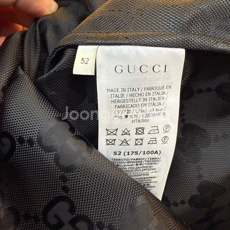 [52사이즈]구찌 점보 gg 자카드 바람막이 자켓--4