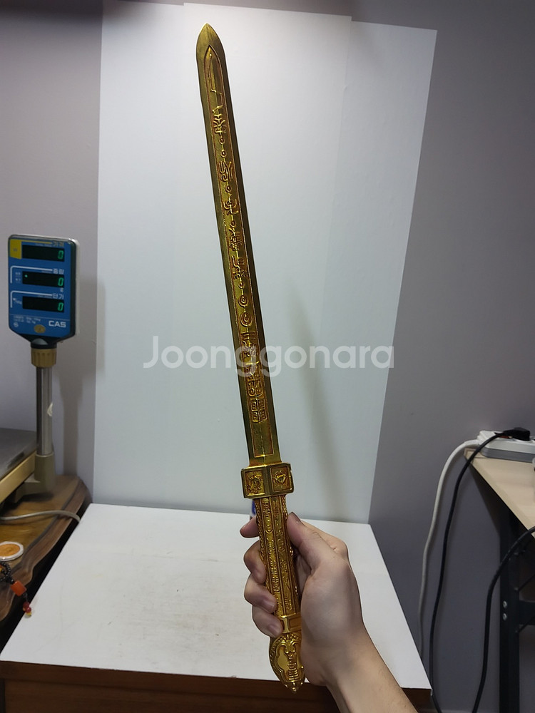 황동 금도금 장 퇴마도 길이65cm 상태최상 무료배송--3
