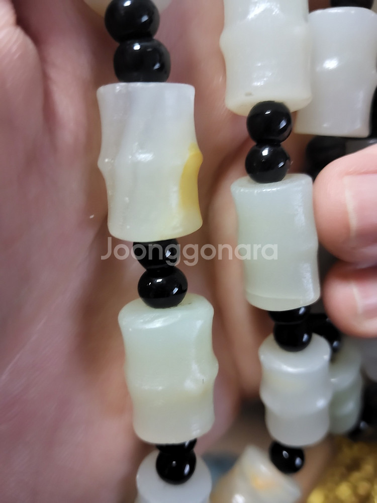 천연 원석 백옥 목걸이 한시할인중--3