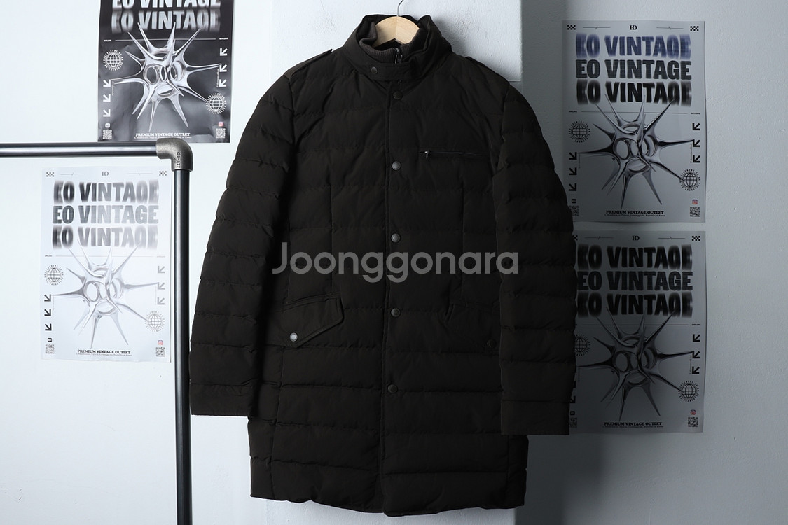 (S) 코오롱스포츠 패딩 점퍼자켓 카키 구스다운--1