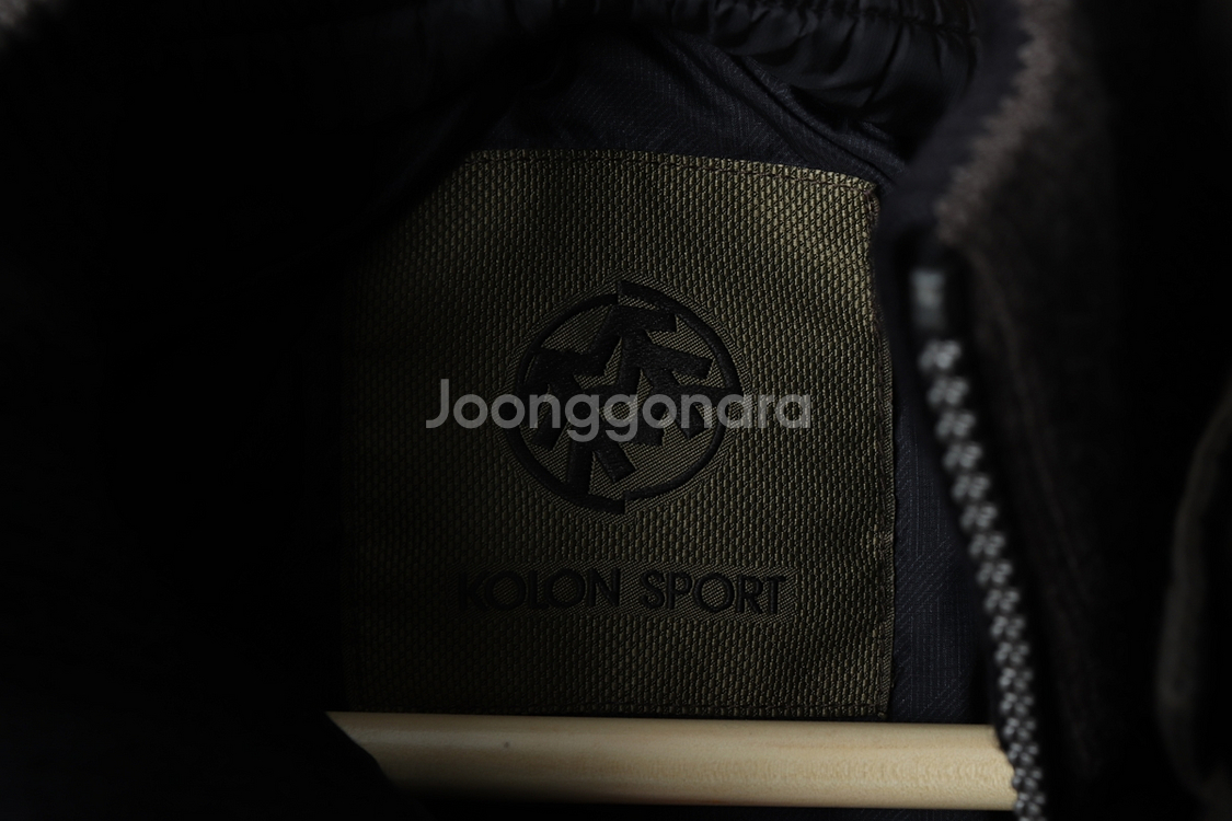 (S) 코오롱스포츠 패딩 점퍼자켓 카키 구스다운--4