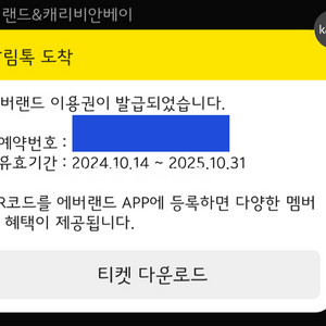 에버랜드 이용권 2025.10.31까지 전요일 가능