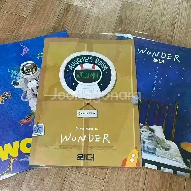 영화 원더 A3포스터 별관굿즈 별지 대한극장투명포토카드--2