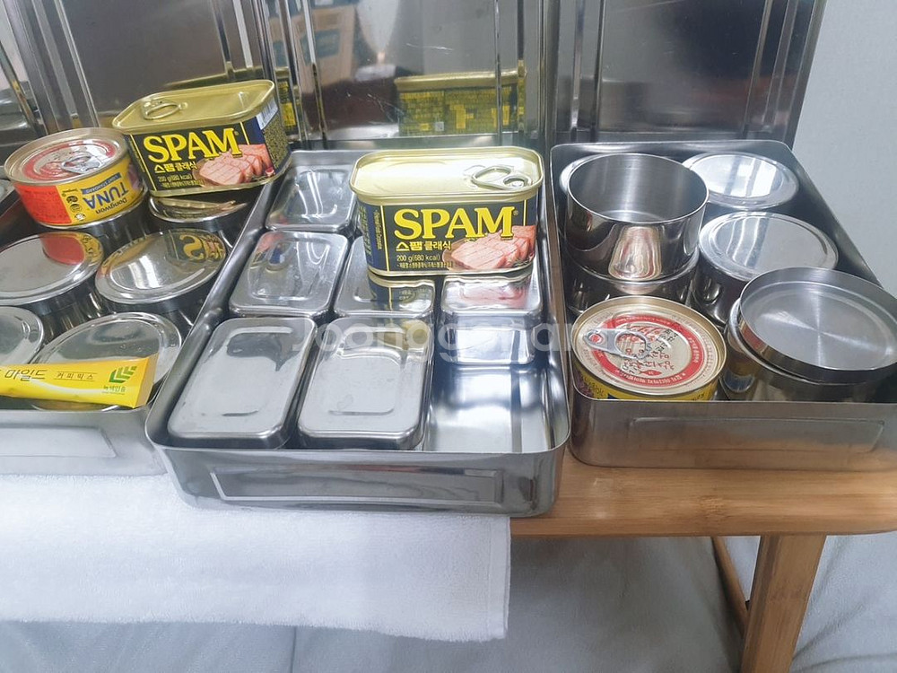 스텐 도시락통 , 밧드 분리용기--4