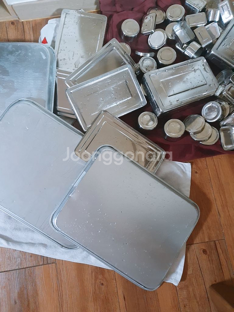 스텐 도시락통 , 밧드 분리용기--9