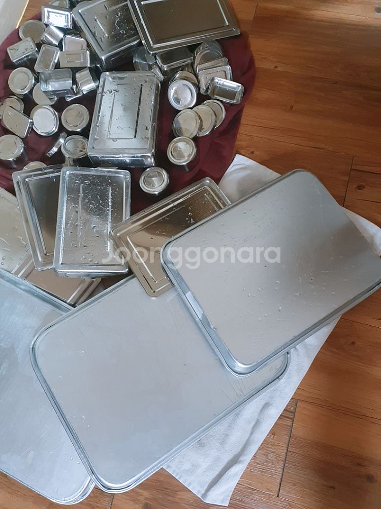 스텐 도시락통 , 밧드 분리용기--8