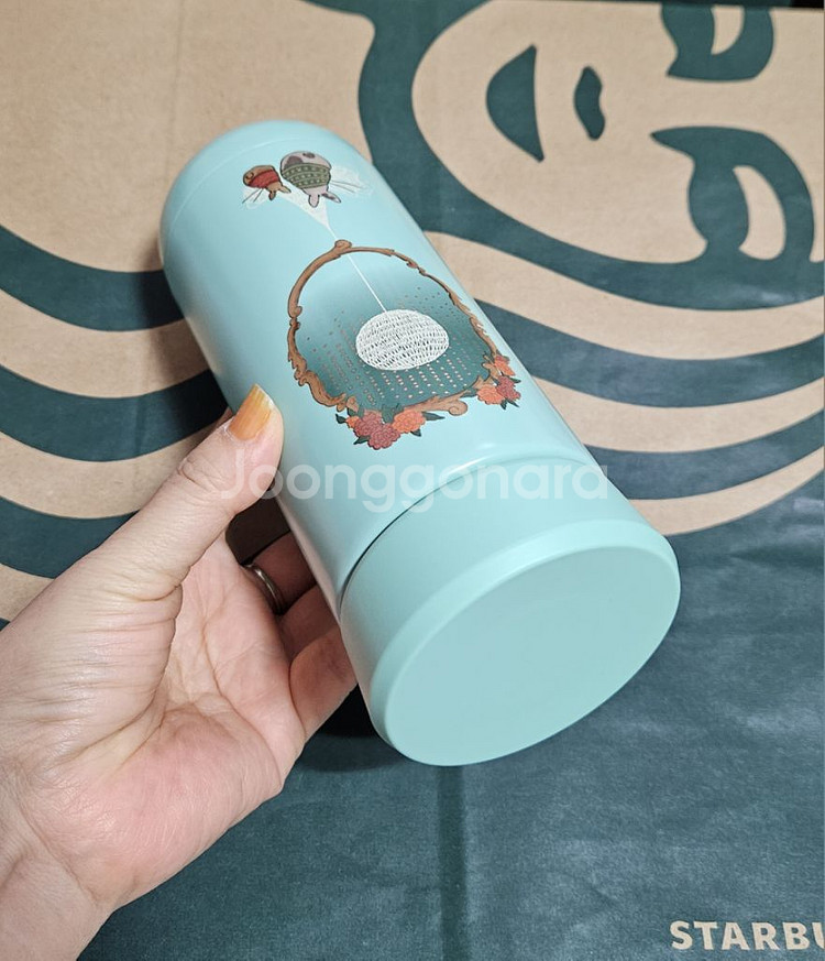 새상품S급]스타벅스 오텀 버니 니트문 텀블러 355ml--4