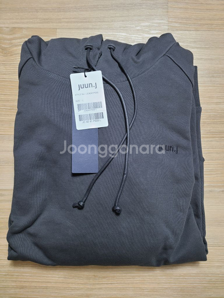 [정품/새상품] 준지 자수 콜라보 후드티셔츠--1