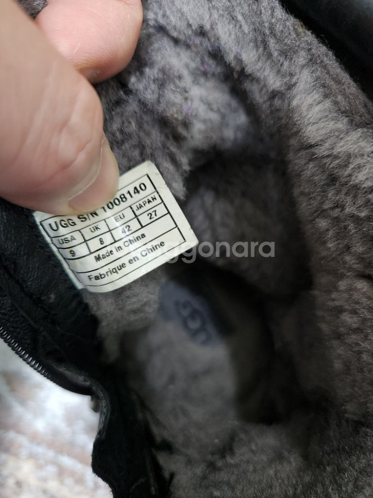 UGG 남성 부츠 270 발 따뜻한 남성화--4