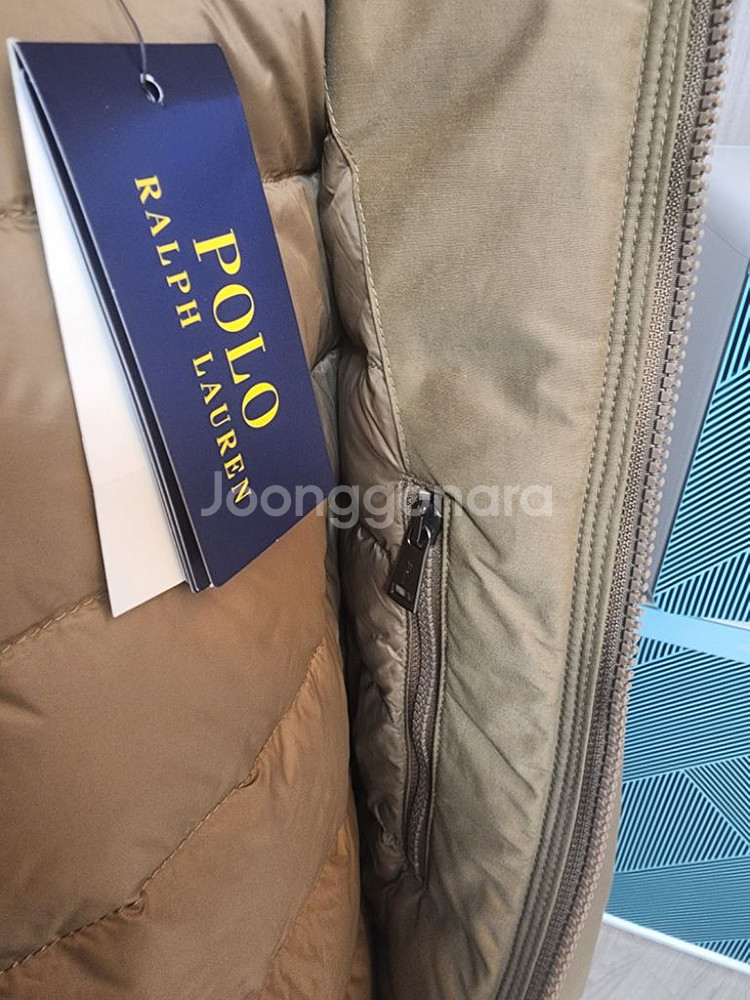 폴로랄프로렌 봄버 봄자켓 점퍼 브라운 안감 누빔--2