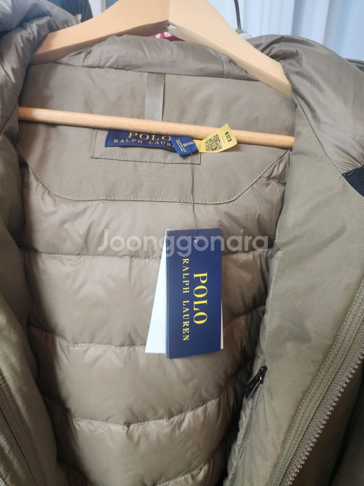 폴로랄프로렌 봄버 봄자켓 점퍼 브라운 안감 누빔--1