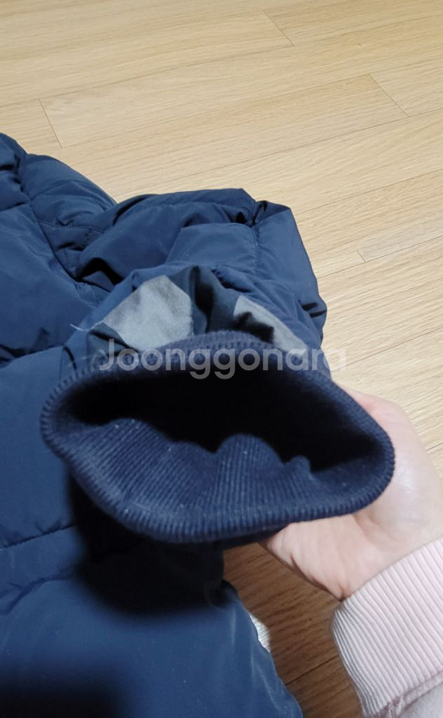 빈폴 네이비 덕다운 패딩 여자M--3