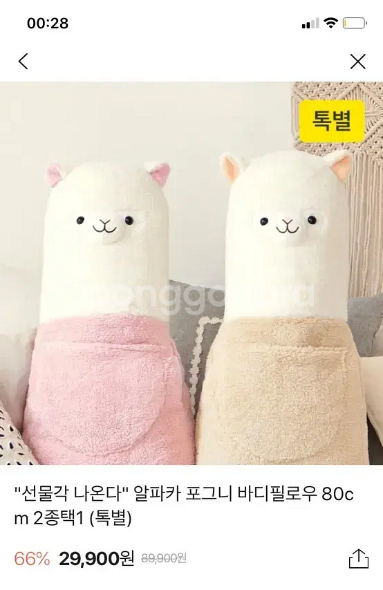 알파카 바디필로우 인형--0