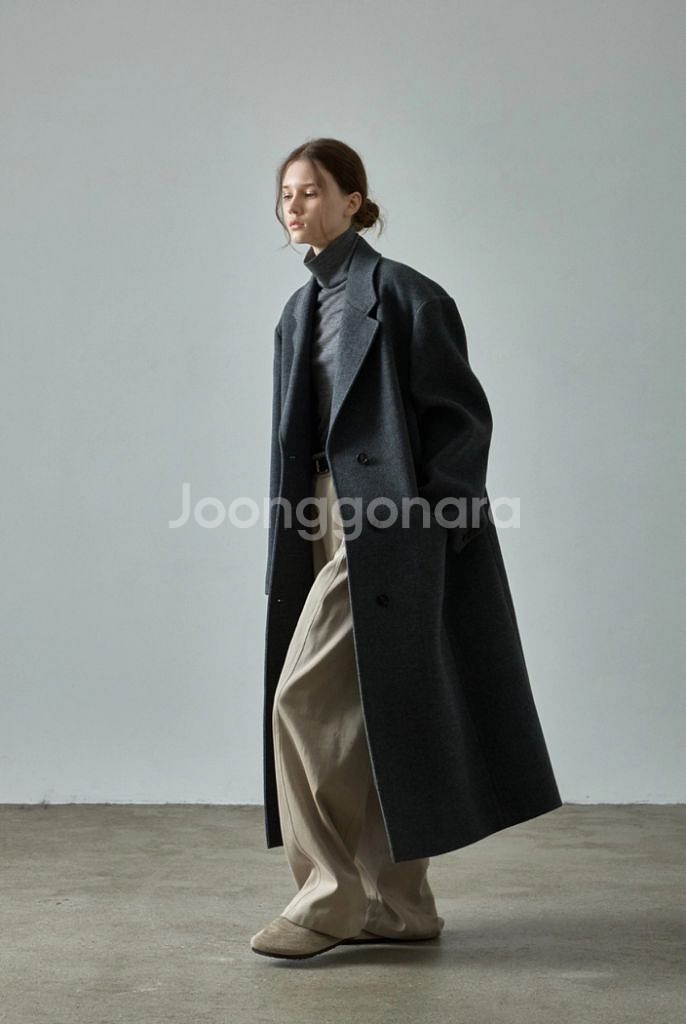 (새것) 파사드패턴 24FW 싱글 코트 차콜--1