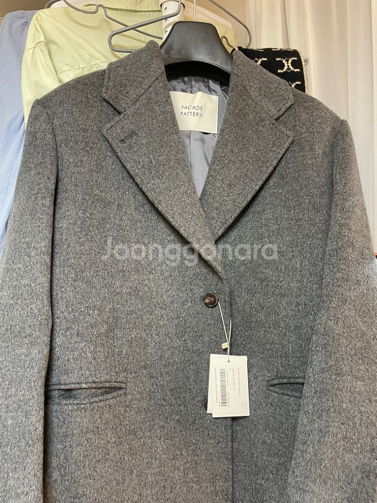 (새것) 파사드패턴 24FW 싱글 코트 차콜--8