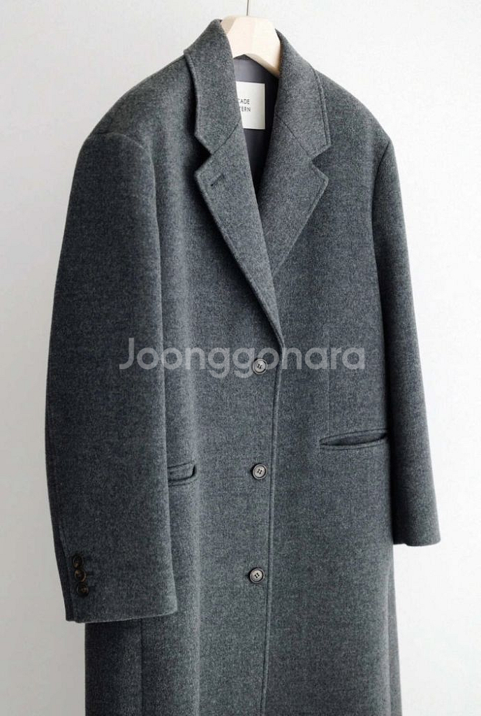 (새것) 파사드패턴 24FW 싱글 코트 차콜--6
