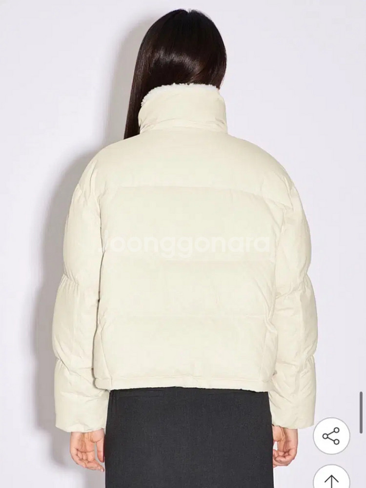 시스티나 숏 양털 카라 패딩 55--1