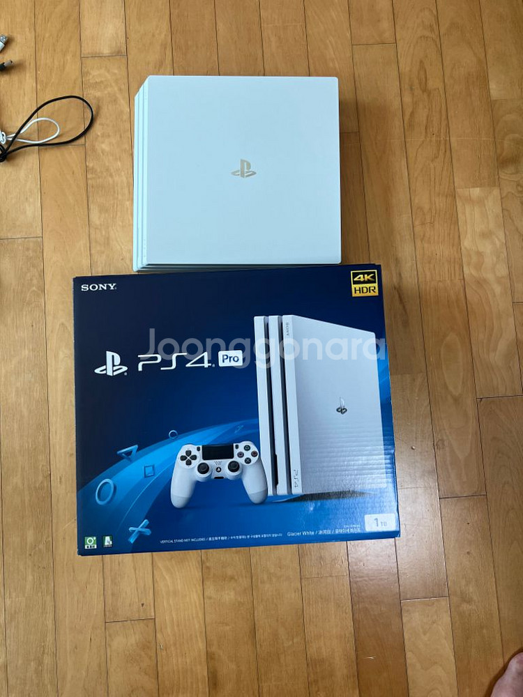 플스4 프로 4K CHU7218B 화이트 1T--0