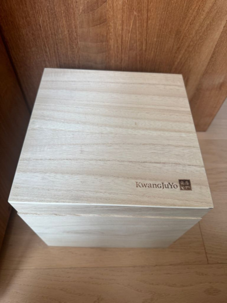 나무박스 수납함23cm x 23cm x 19cm 광주요 이미지