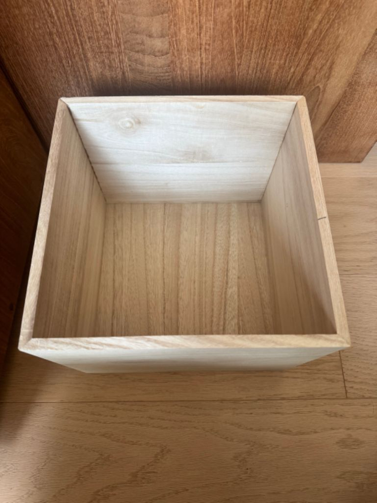 나무박스 수납함23cm x 23cm x 19cm 광주요 이미지
