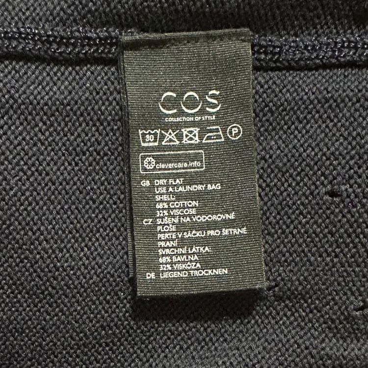[거의 새것] COS 코스 니티드 원피스 네이비XS 이미지