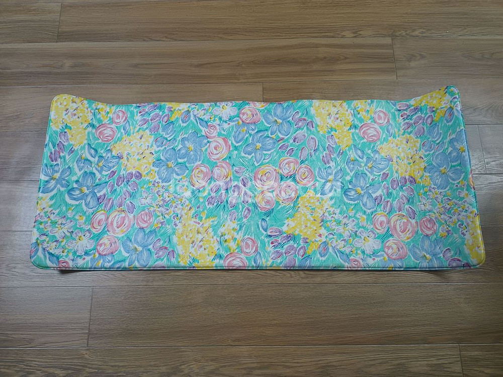 씽크대 플라워 대형 발판 (128 x 53 cm)--0