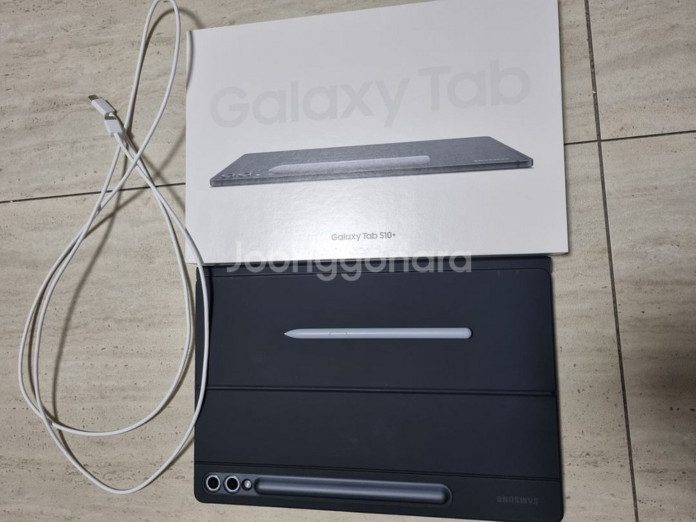 갤럭시탭 s10+wifi 256gb/정품 키보드케이스--4