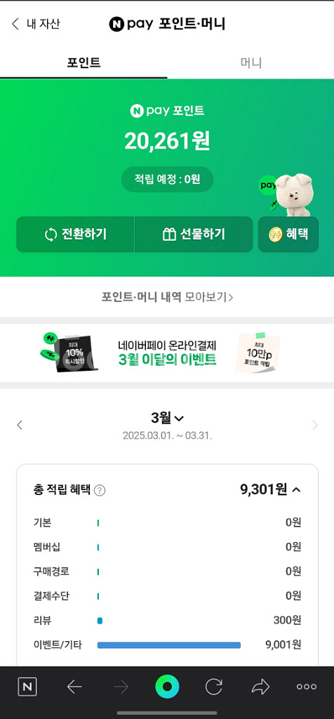네이버포인트 20260원 팝니다--0