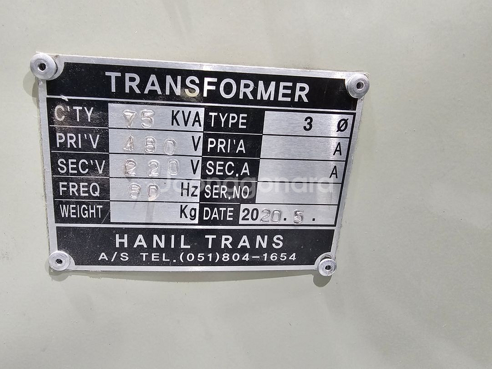 3p 480v to 220v 변압기 트랜스 75kva--1