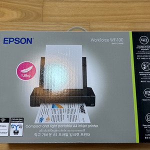 [미개봉]EPSON엡손정품 휴대용프린터 WF-100