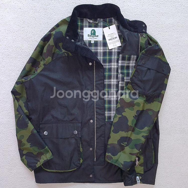 바버 X BAPE 베이프 Rain Waxer L-새상품--2