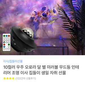 오로라 조명등
