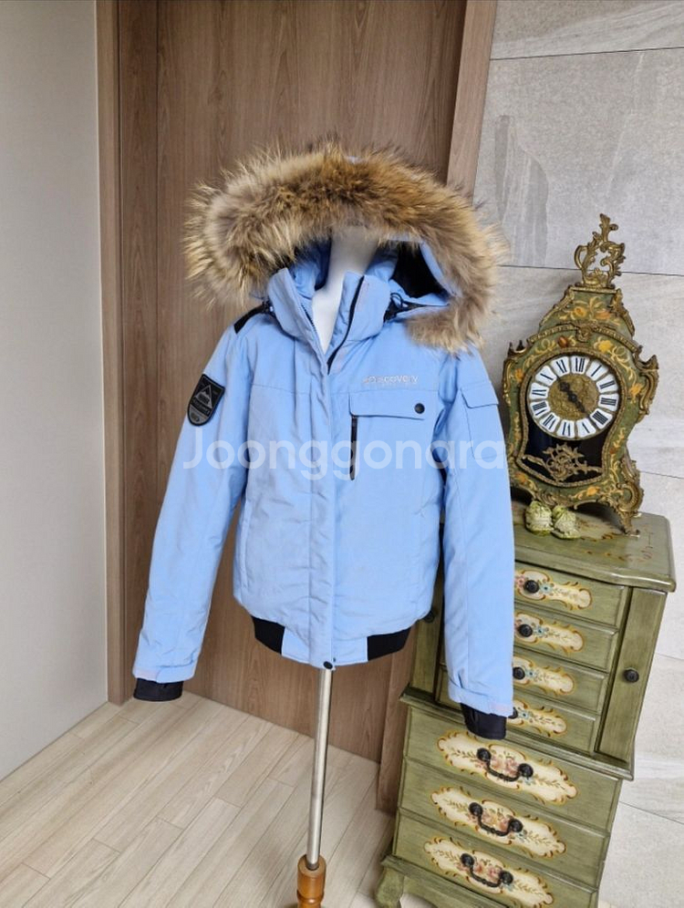 디스커버리 라쿤퍼구스다운 패딩쟈켓/여95--0