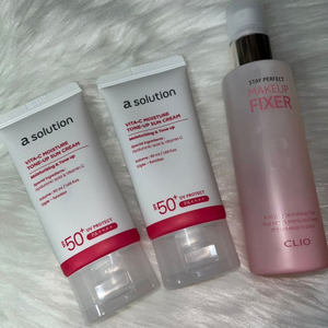 에이솔루션 비타C 수분 선크림 50ml 2개+클리오픽서