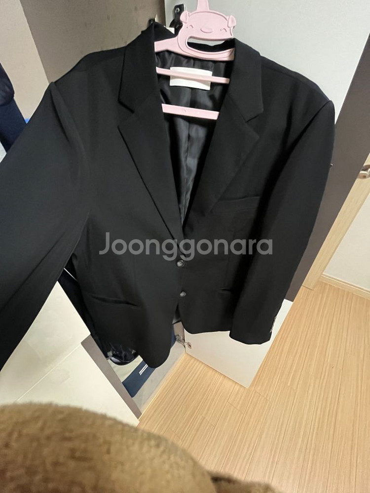 ((3월까지))오버핏 정장 자켓(블랙/화이트)--0