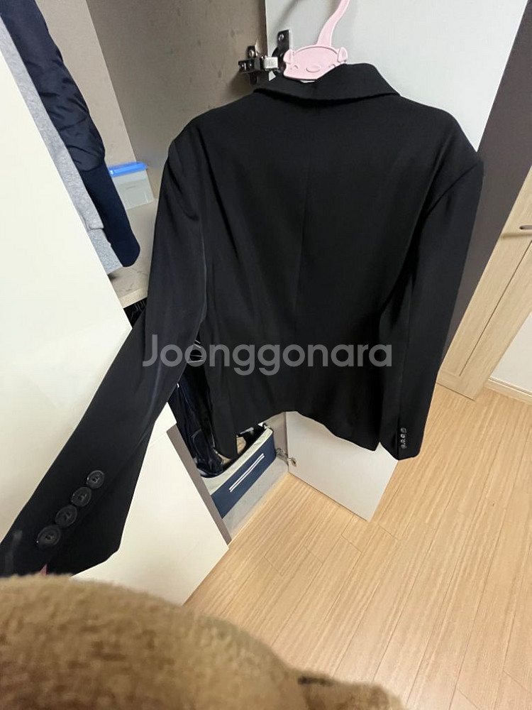 ((3월까지))오버핏 정장 자켓(블랙/화이트)--1