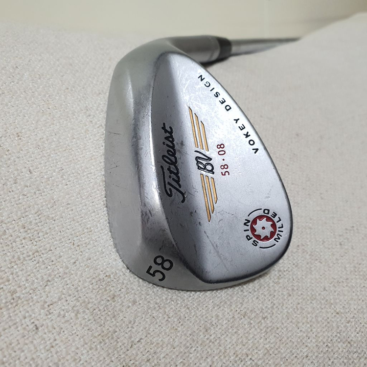 타이틀리스트 58도(08바운스)붉은톱니 비공인그루브 이미지