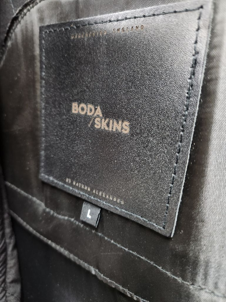 보다스킨스 양가죽 바이크자켓 L(슬림100)--5