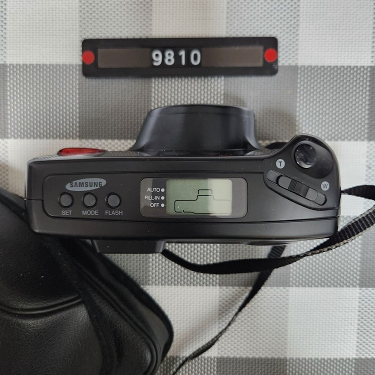 삼성캐녹스 퍼지줌 1050 필름카메라 파우치포함--1