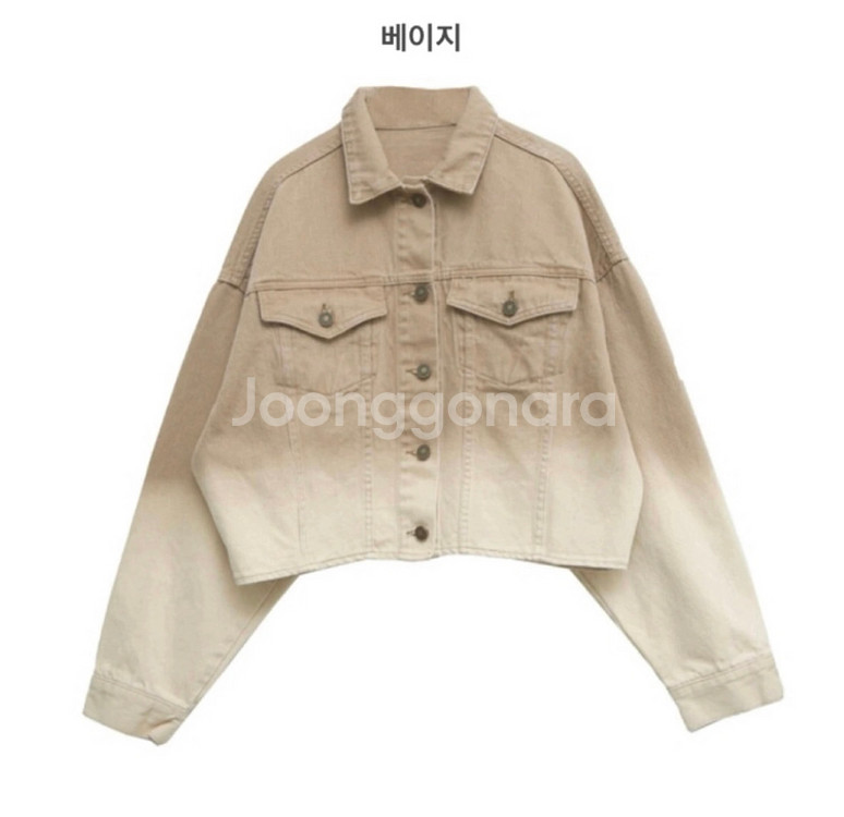 (새상품)스타일난다 그라워싱 코튼 자켓--3