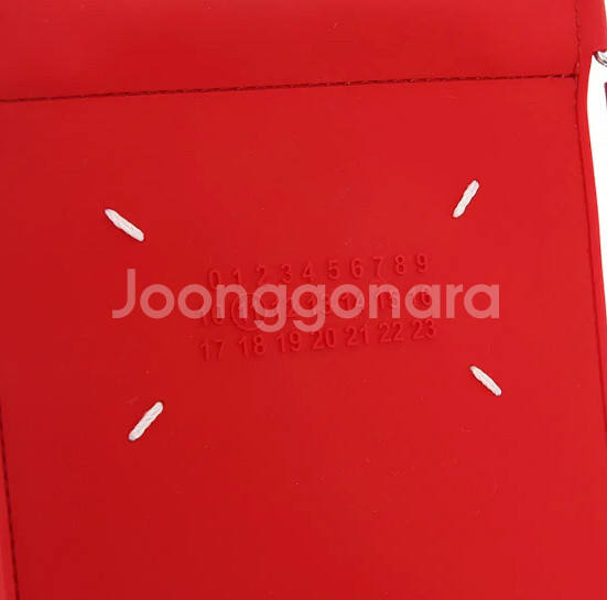 메종마르지엘라 러버 레더 레드 폰 케이스--1