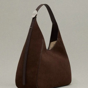 엘바테게브 Plaque Hobo Bag Suede