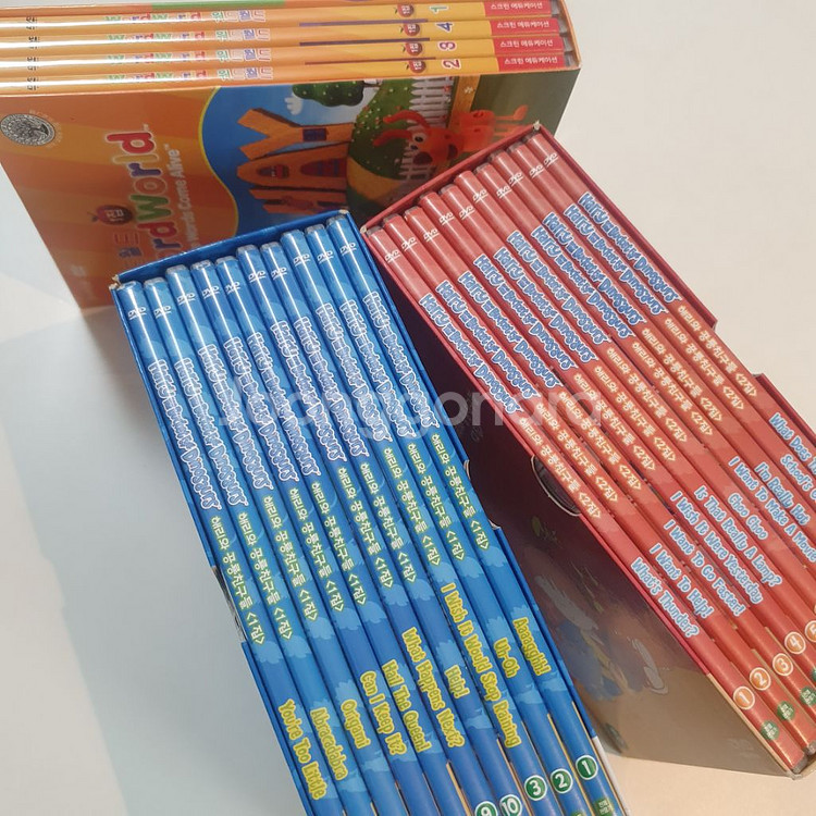 워드파티1,2집+해리와공룡친구들1,2집+워드월드1집--3